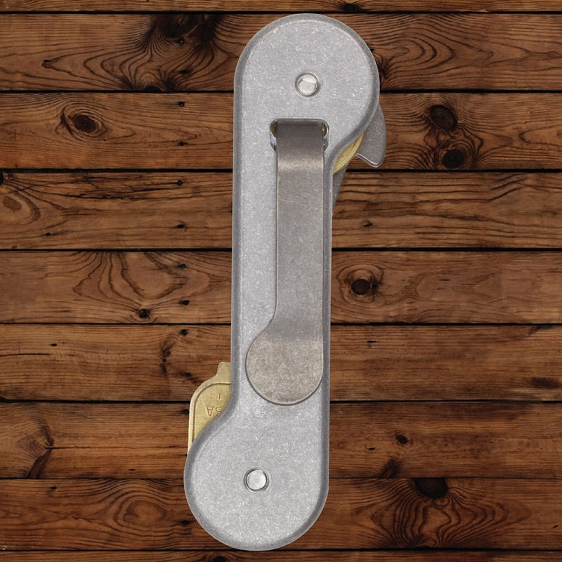 KEYBAR KEY ORGANIZER WITH POCKET CLIP - CARBON FIBER / ALUMINUM