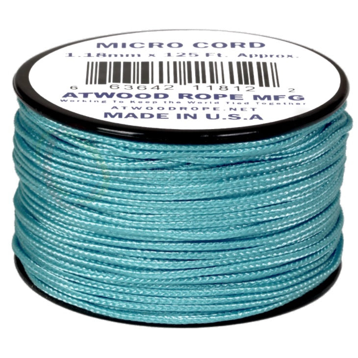 ATWOOD ROPE MFG MICRO CORD (125FT) - CAROLINA BLUE