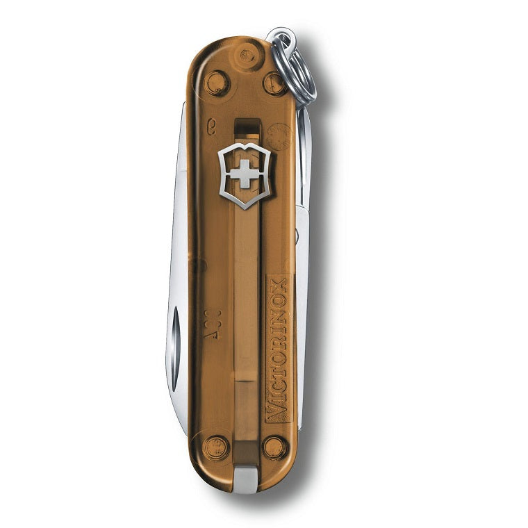VICTORINOX CLASSIC SD TRANSPARENT, 58MM - CHOCOLATE FUDGE