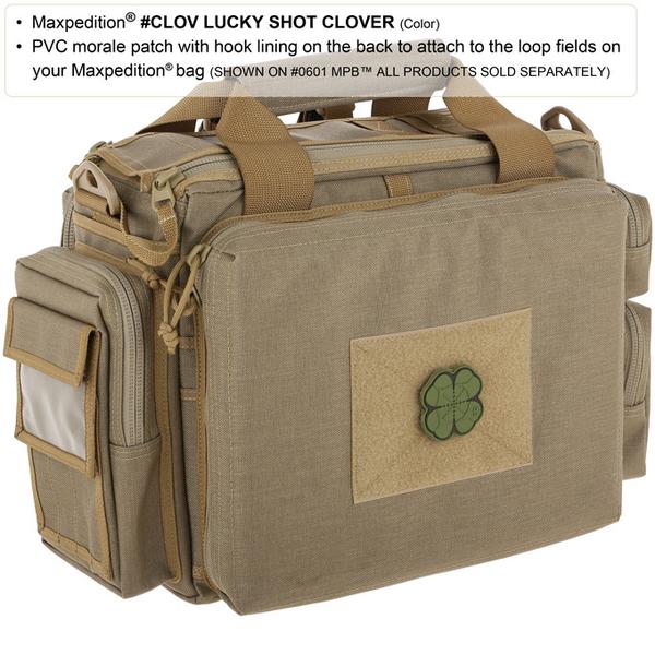 MAXPEDITION LUCKY SHOT CLOVER PATCH - SWAT
