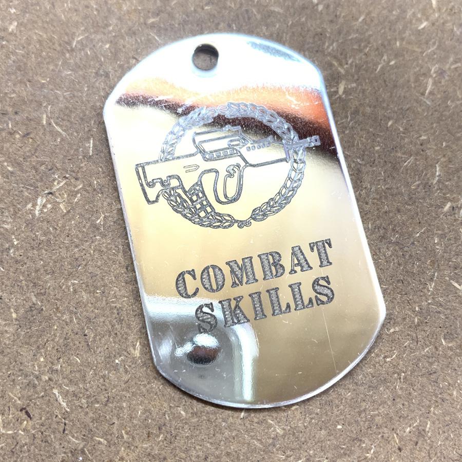 LOGO DOG TAG KEYCHAIN - STAINLESS STEEL