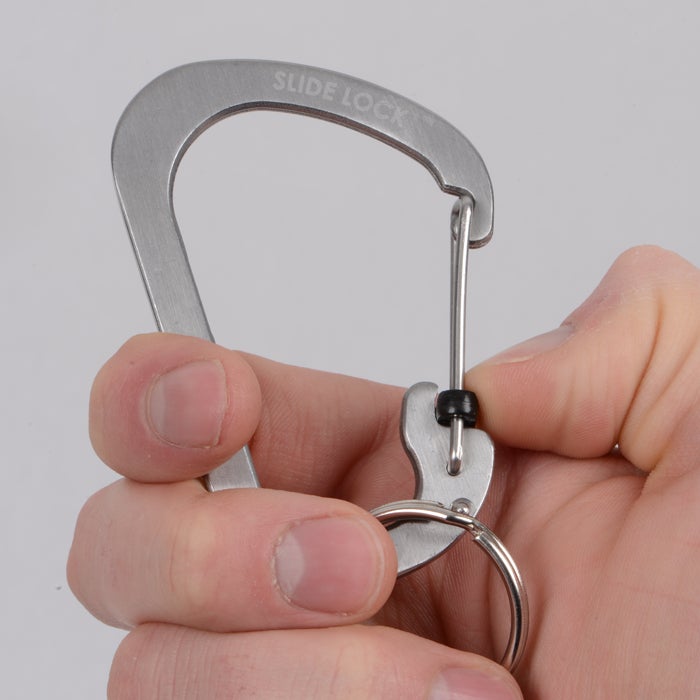 NITEIZE CARABINER SLIDE LOCK SIZE 3-PACK - SILVER