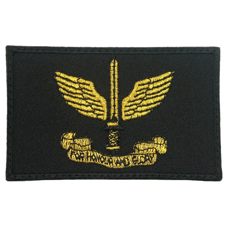 COMMANDO PATCH 8CM X 5CM - BLACK GOLD