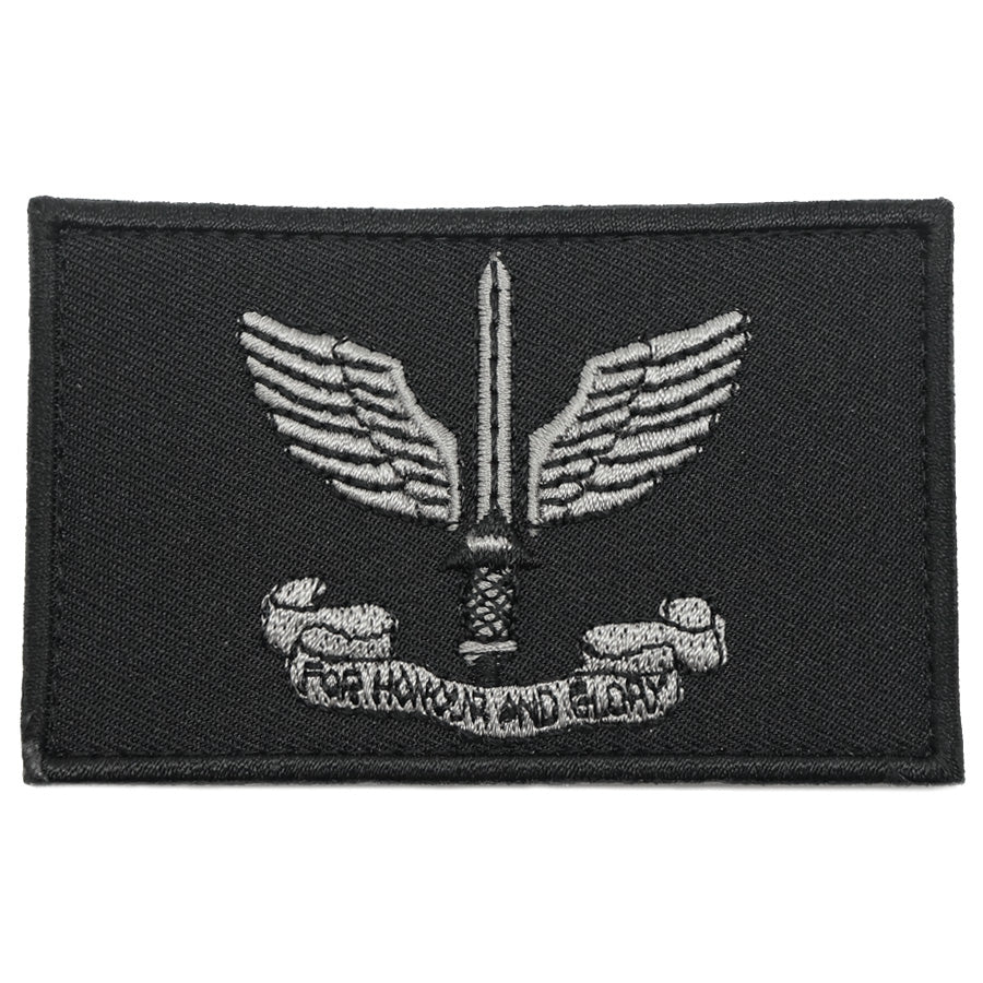 COMMANDO PATCH 8CM X 5CM - BLACK FOLIAGE