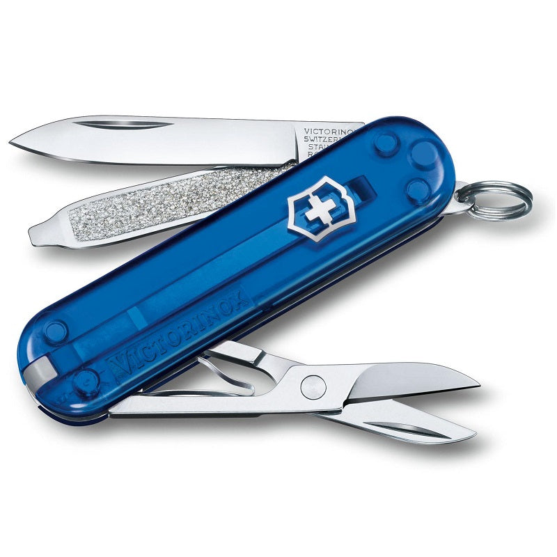 VICTORINOX CLASSIC SD TRANSPARENT, 58MM - DEEP OCEAN