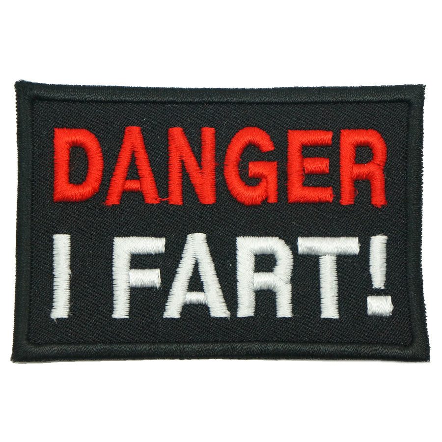 DANGER I FART PATCH - BLACK