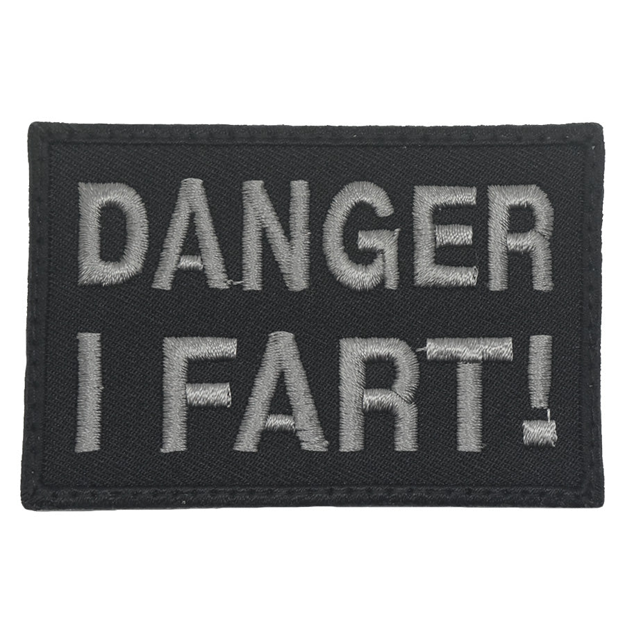 DANGER I FART PATCH - BLACK FOLIAGE