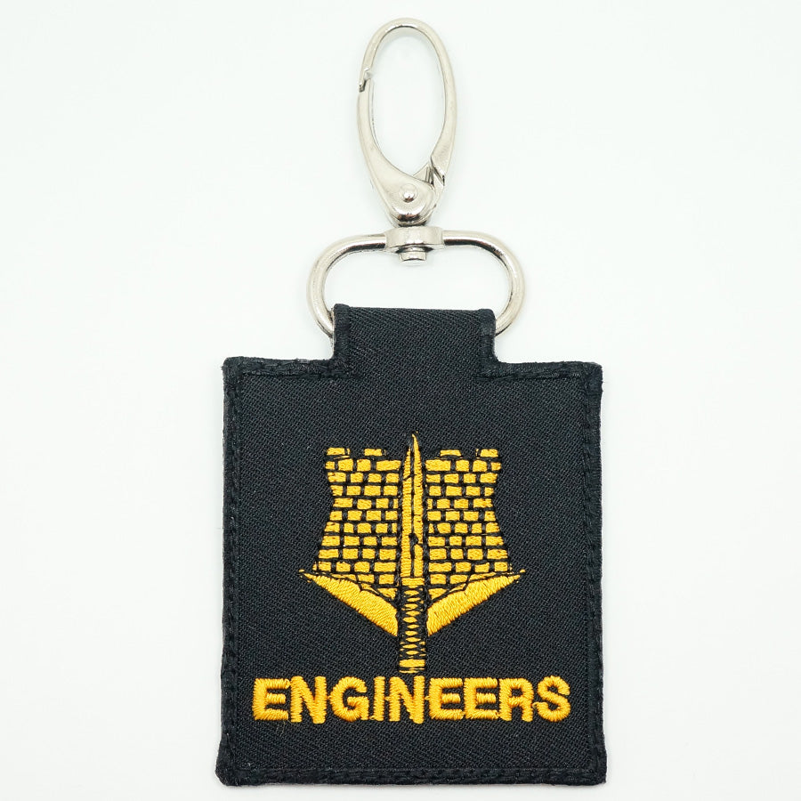 ENGINEER UNIT LOGO KEYCHAIN - BLACK