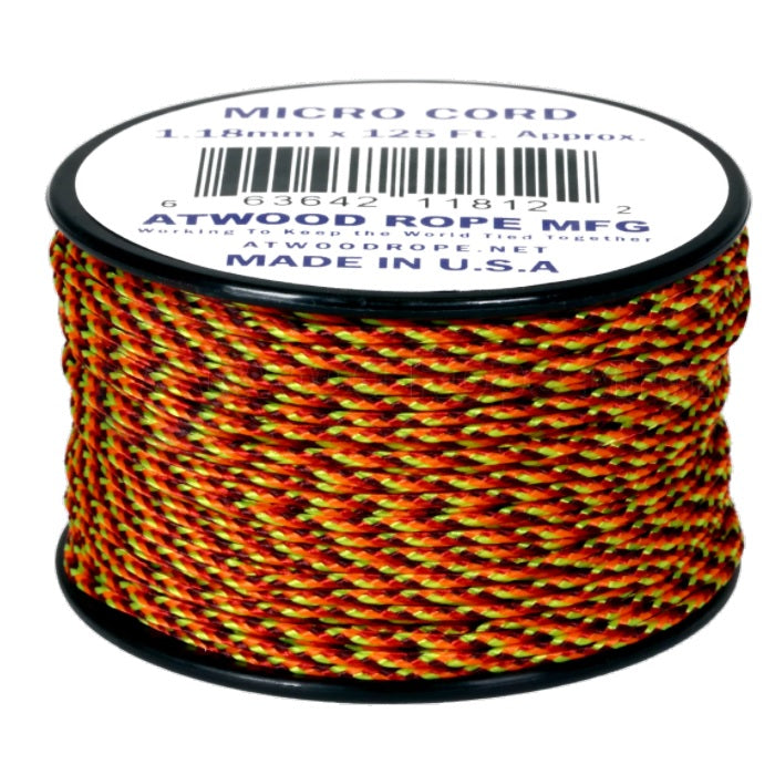 ATWOOD ROPE MFG MICRO CORD (125FT) - FIREBALL