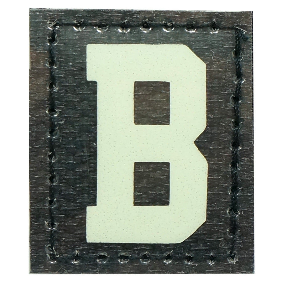 HGS LETTER B PATCH - GLOW IN THE DARK