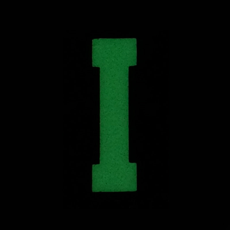HGS LETTER I PATCH - GLOW IN THE DARK