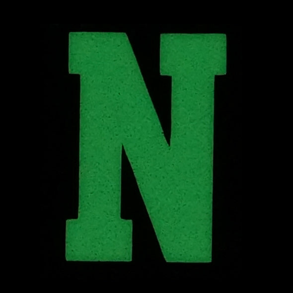 HGS LETTER N PATCH - GLOW IN THE DARK