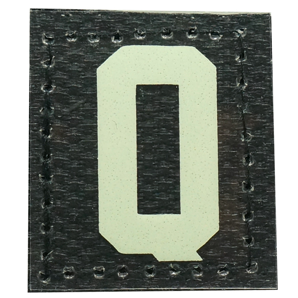 HGS LETTER Q PATCH - GLOW IN THE DARK
