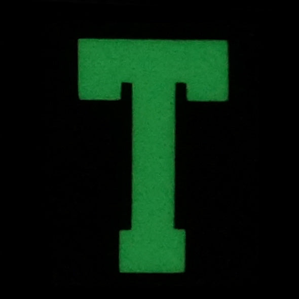 HGS LETTER T PATCH - GLOW IN THE DARK