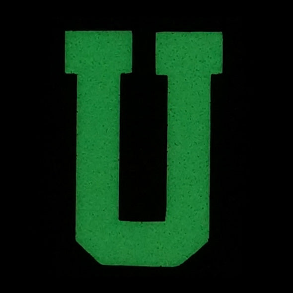 HGS LETTER U PATCH - GLOW IN THE DARK
