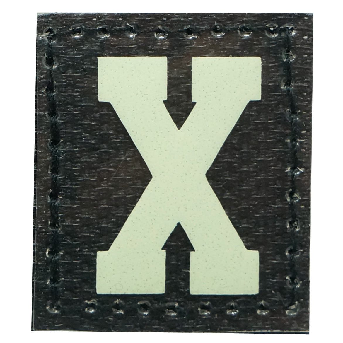 HGS LETTER X PATCH - GLOW IN THE DARK