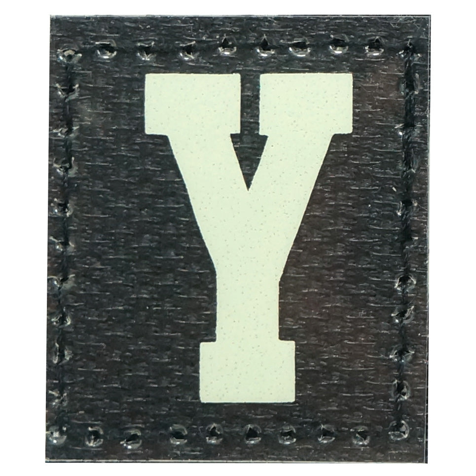 HGS LETTER Y PATCH - GLOW IN THE DARK