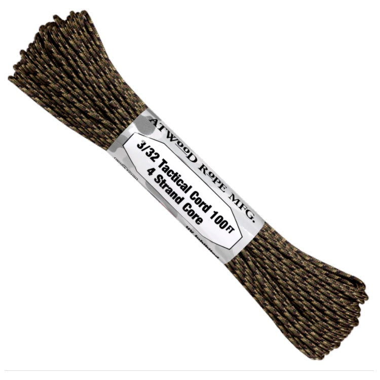 ATWOOD ROPE MFG TACTICAL 275 CORD (100FT) - GROUND WAR