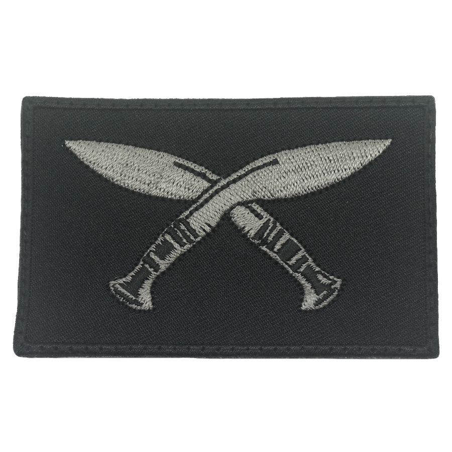 GURKHA CONTINGENT PATCH 8CM X 5CM - BLACK FOLIAGE
