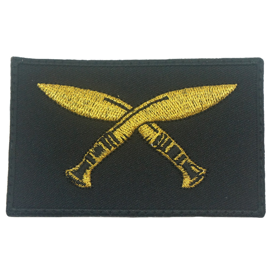 GURKHA CONTINGENT PATCH 8CM X 5CM - BLACK GOLD