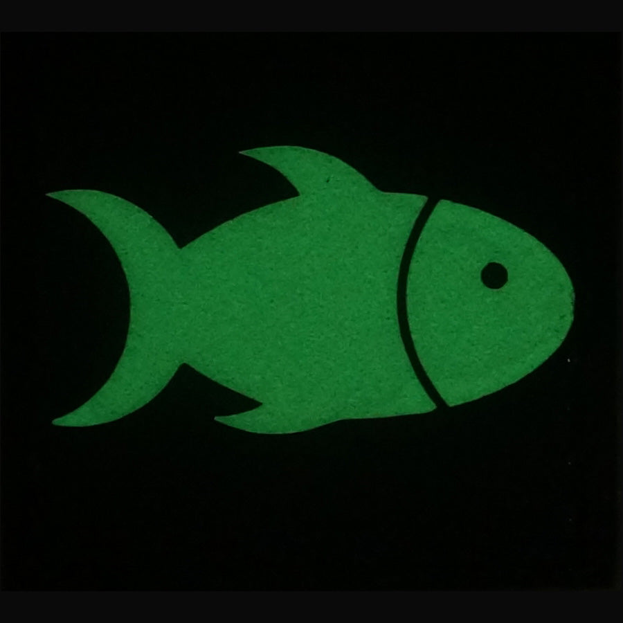 FISHY GITD PATCH - GLOW IN THE DARK