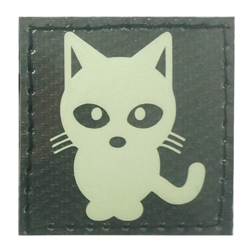 KITTY CAT GITD PATCH - GLOW IN THE DARK
