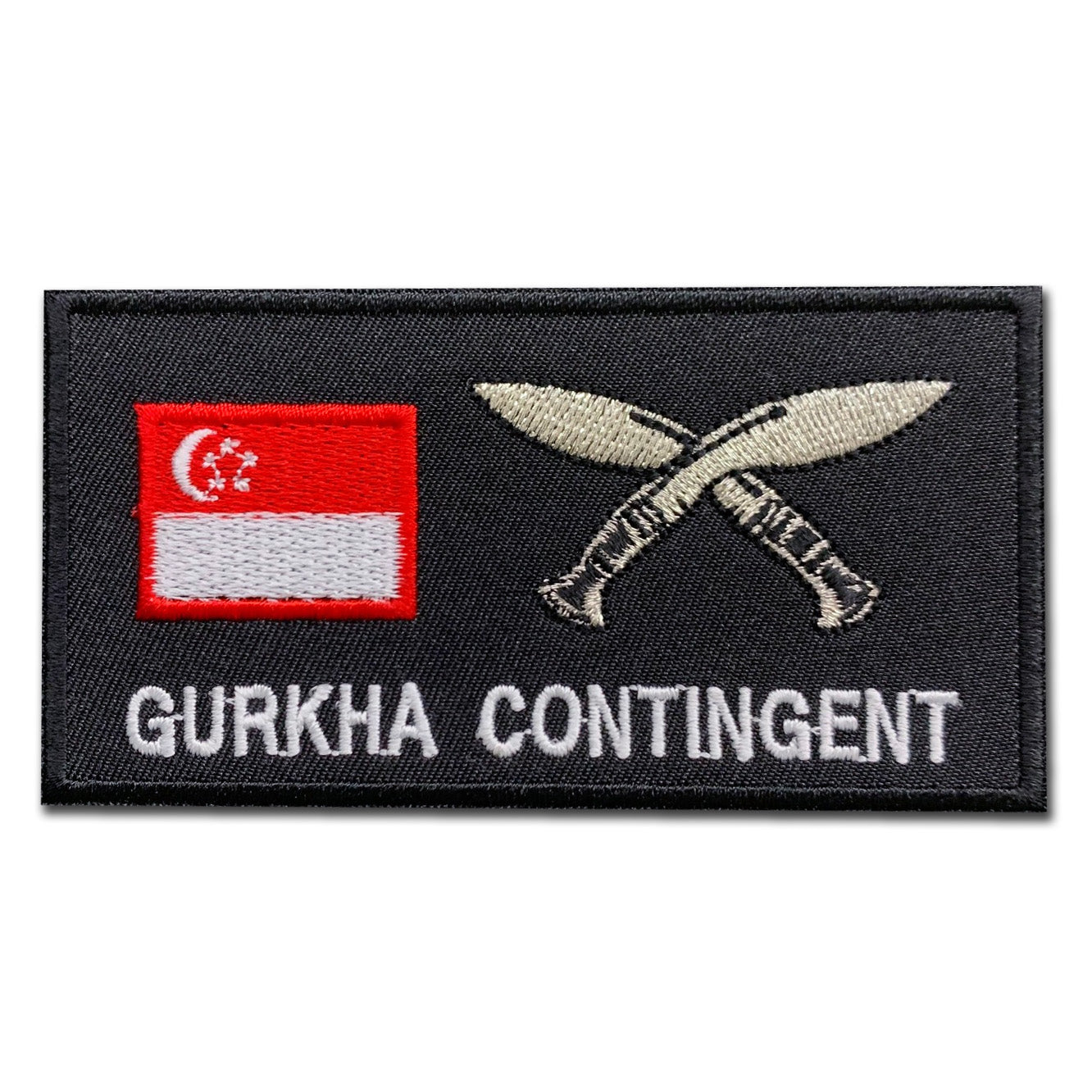 GURKHA CONTINGENT CALL SIGN PATCH - METALLIC SILVER
