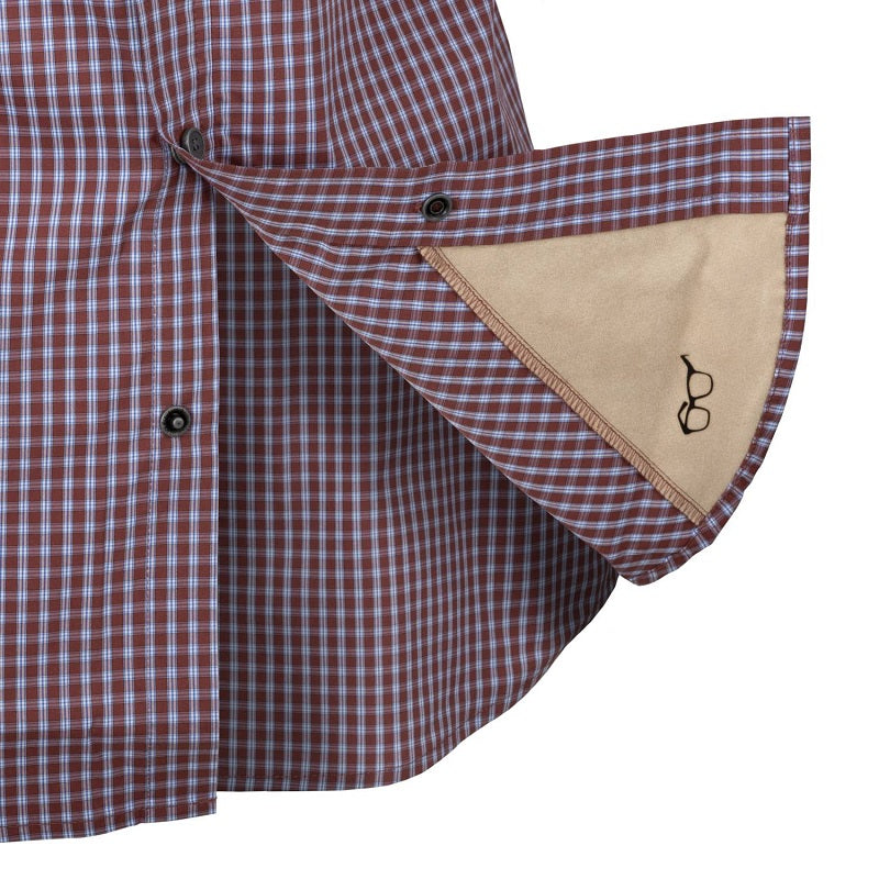 HELIKON-TEX COVERT CONCEALED CARRY SHIRT - FOGGY GREY PLAID