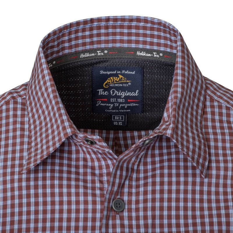 HELIKON-TEX COVERT CONCEALED CARRY SHIRT - PHANTOM GREY CHECKERED