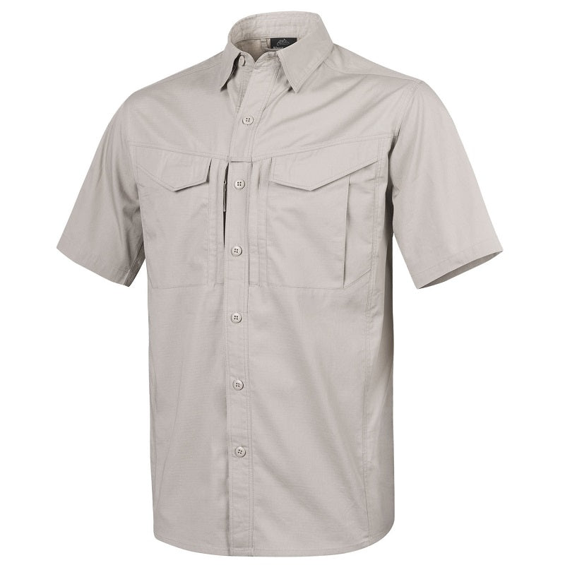 HELIKON-TEX DEFENDER MK2 SHORT SLEEVE SHIRT - POLYCOTTON RIPSTOP - KHAKI