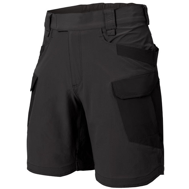 HELIKON-TEX OTS (OUTDOOR TACTICAL SHORTS) 8.5"® - VERSASTRECTH® LITE - ASH GREY/BLACK A