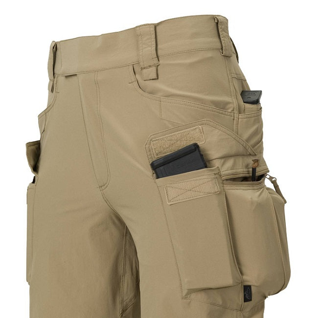HELIKON-TEX OTS (OUTDOOR TACTICAL SHORTS) 8.5"® - VERSASTRECTH® LITE - ASH GREY/BLACK A