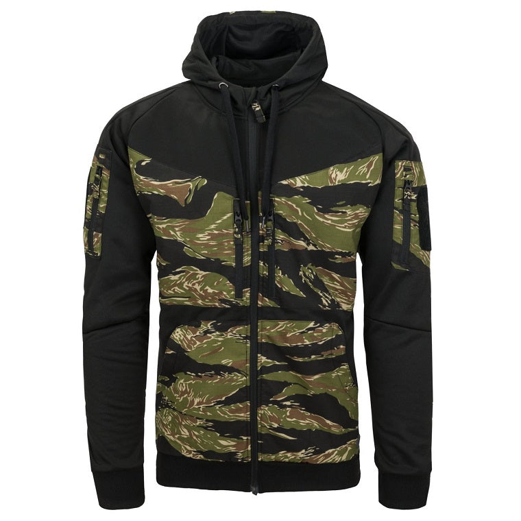 HELIKON-TEX ROGUE HOODIE (FULL ZIP) - BLACK MULTICAM BLACK