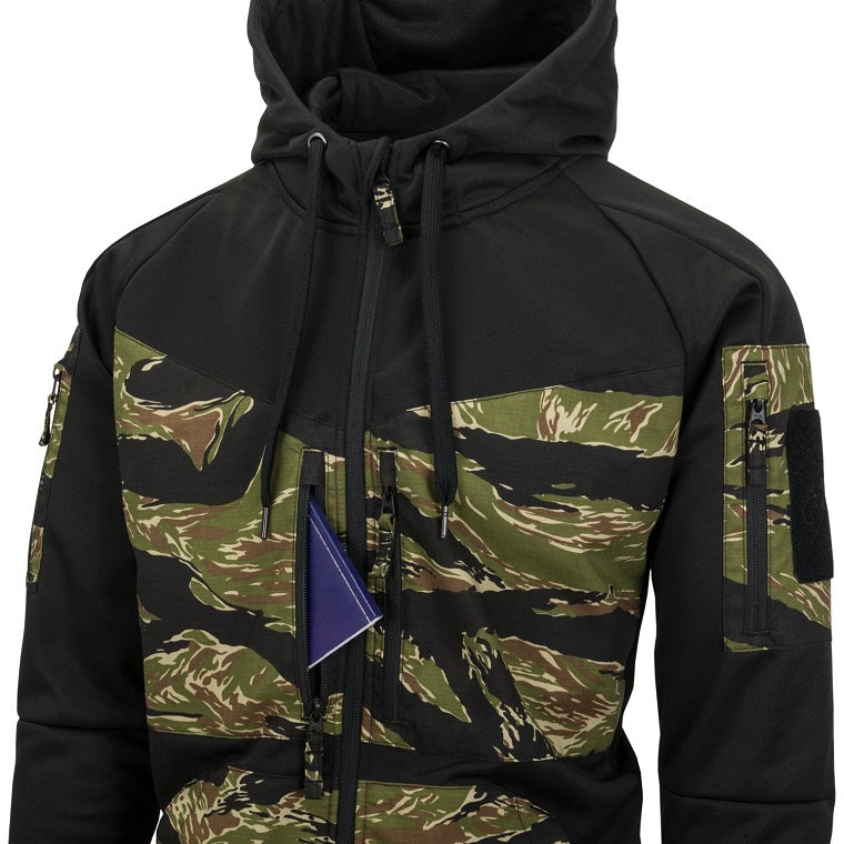 HELIKON-TEX ROGUE HOODIE (FULL ZIP) - BLACK MULTICAM BLACK