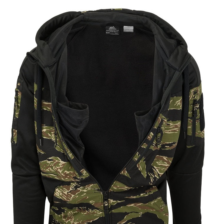 HELIKON-TEX ROGUE HOODIE (FULL ZIP) - BLACK / DESERT NIGHT CAMO
