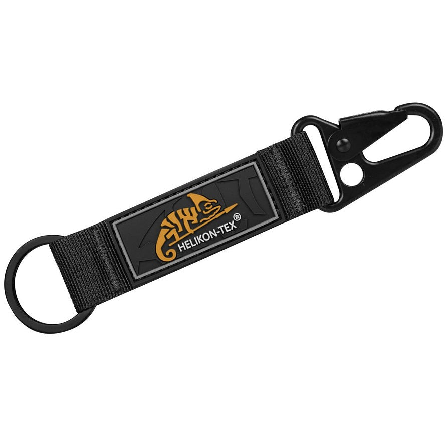 HELIKON-TEX SNAP HOOK KEYCHAIN WITH LOGO - NYLON - BLACK