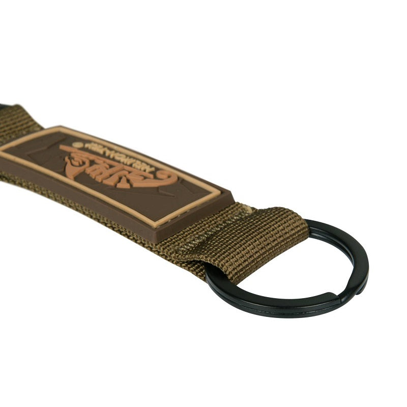 HELIKON-TEX SNAP HOOK KEYCHAIN WITH LOGO - NYLON - COYOTE