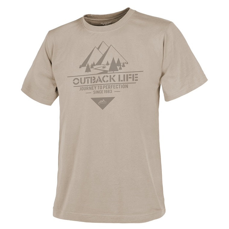 HELIKON-TEX T-SHIRT (OUTBACK LIFE) - KHAKI