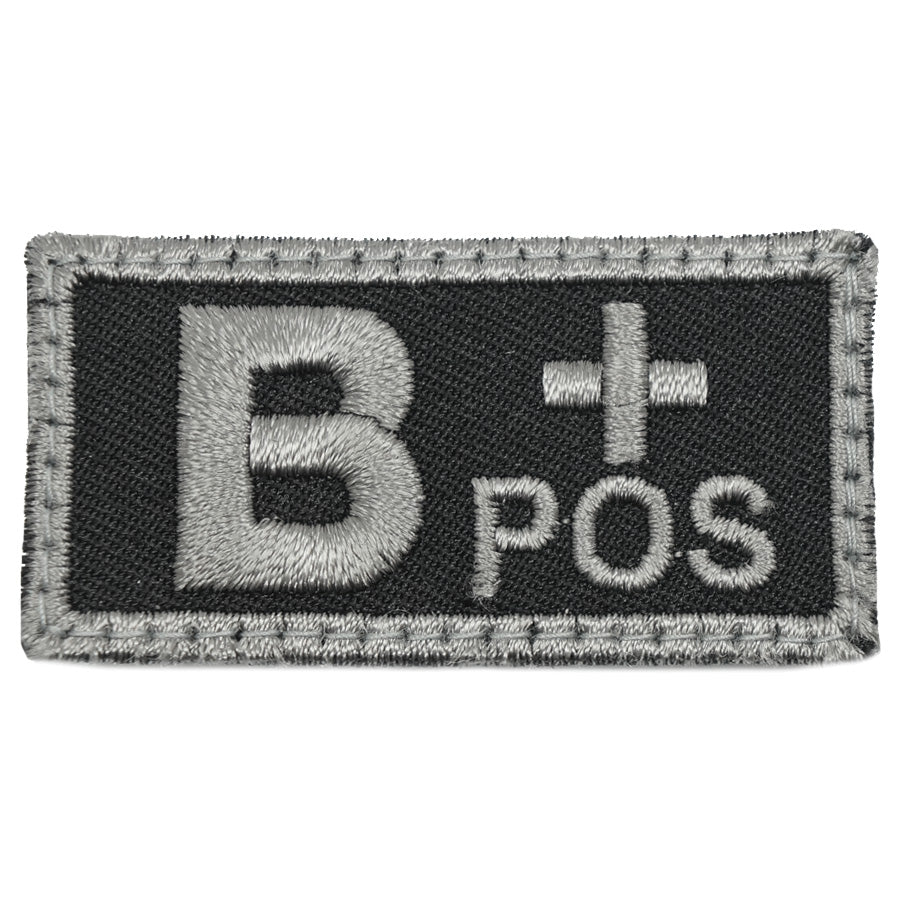 HGS BLOOD GROUP PATCH - B POSITIVE (BLACK FOLIAGE)