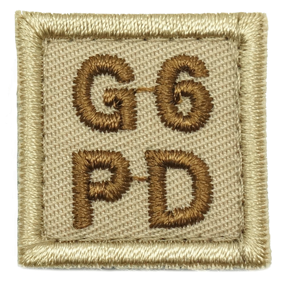 HGS BLOOD GROUP 1" PATCH, G6PD (KHAKI)