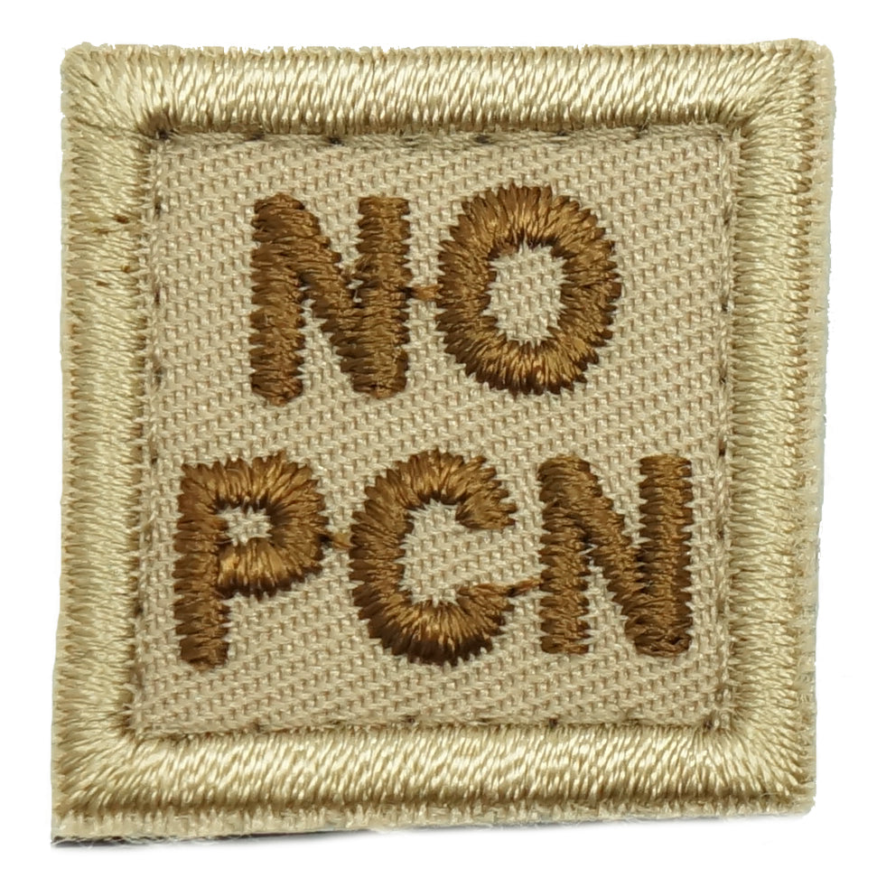 HGS BLOOD GROUP 1" PATCH, NO PCN (KHAKI)