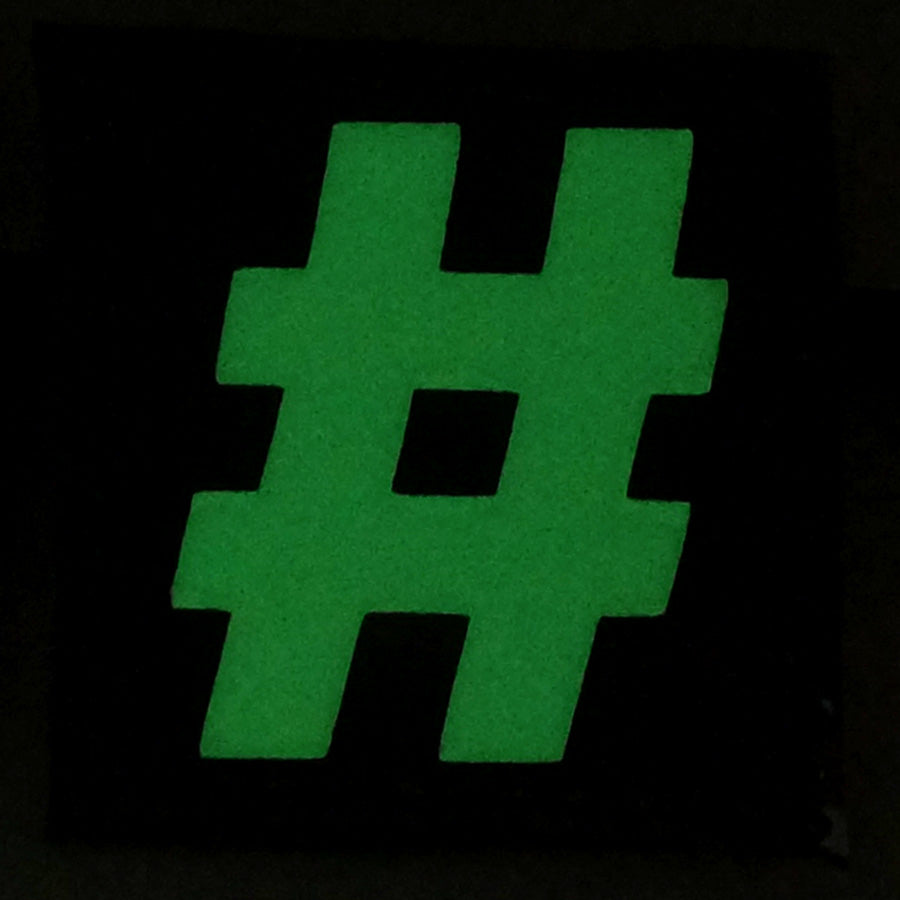 HASHTAG GITD PATCH - GLOW IN THE DARK
