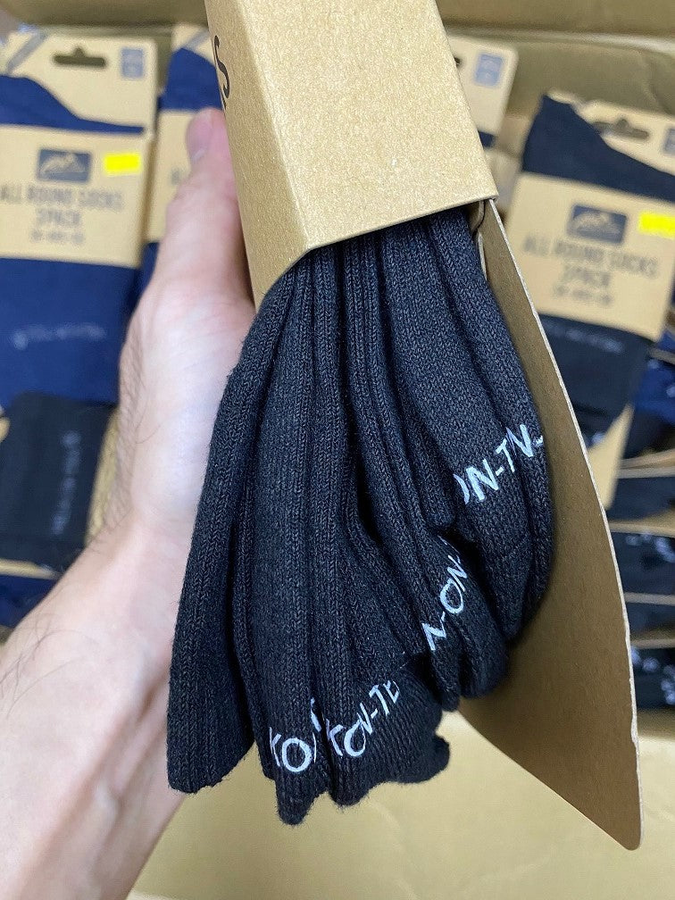 HELIKON-TEX ALL ROUND SOCKS - 3 PACK - BLACK