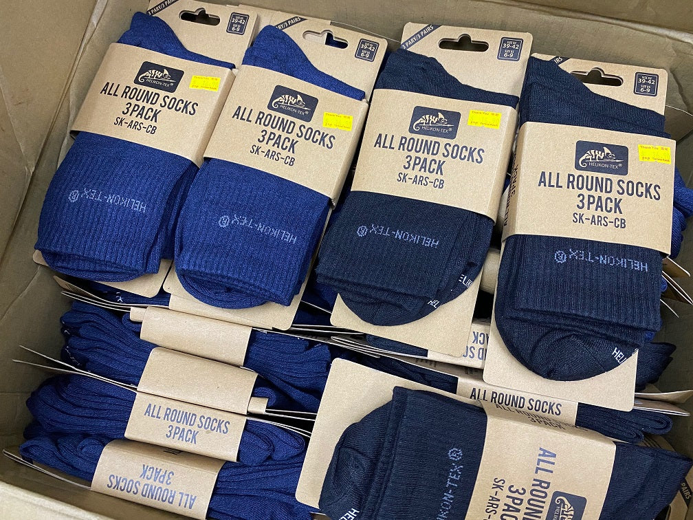 HELIKON-TEX ALL ROUND SOCKS - 3 PACK - NAVY BLUE
