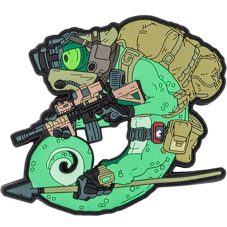 HELIKON-TEX CHAMELEON OPERATOR PATCH (PVC) - OLIVE GREEN