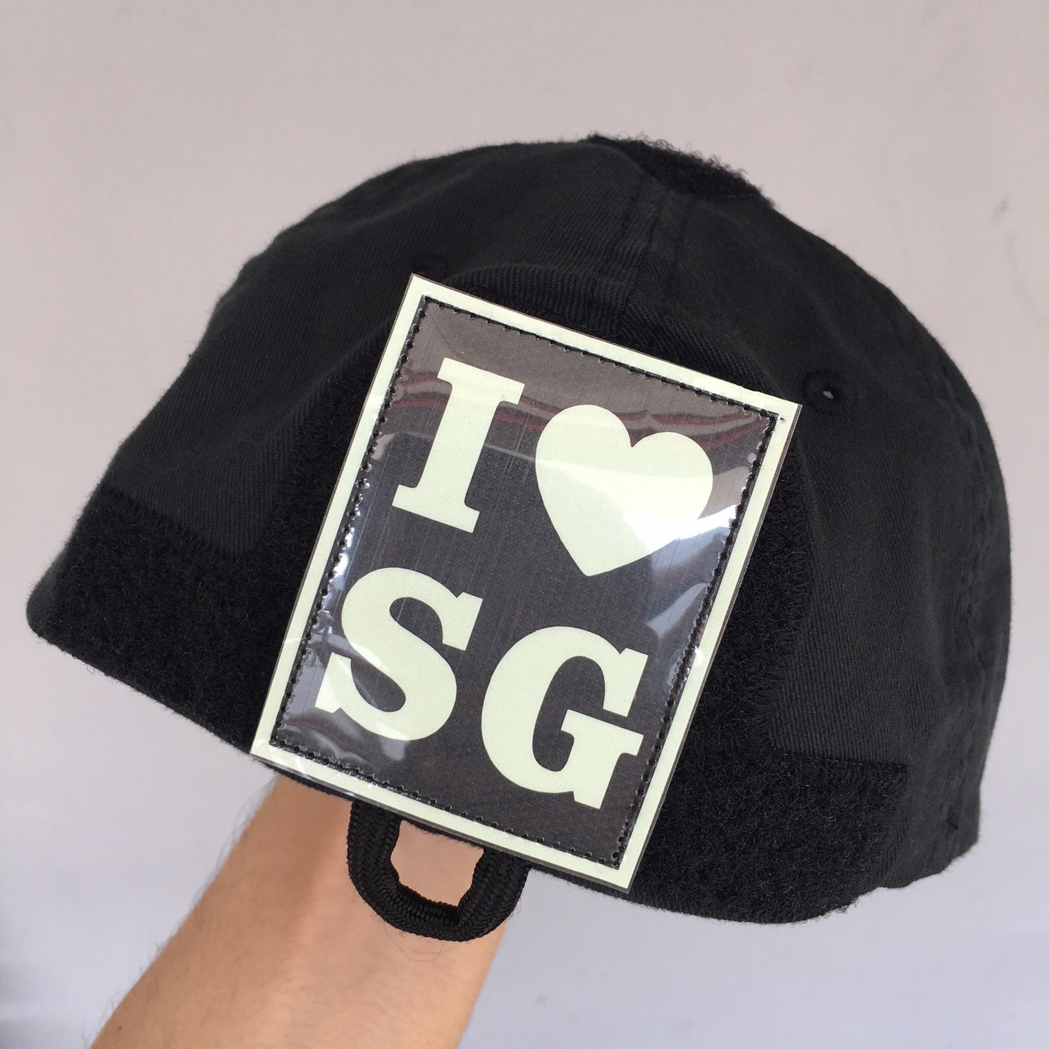 I LOVE SG PATCH - GLOW IN THE DARK