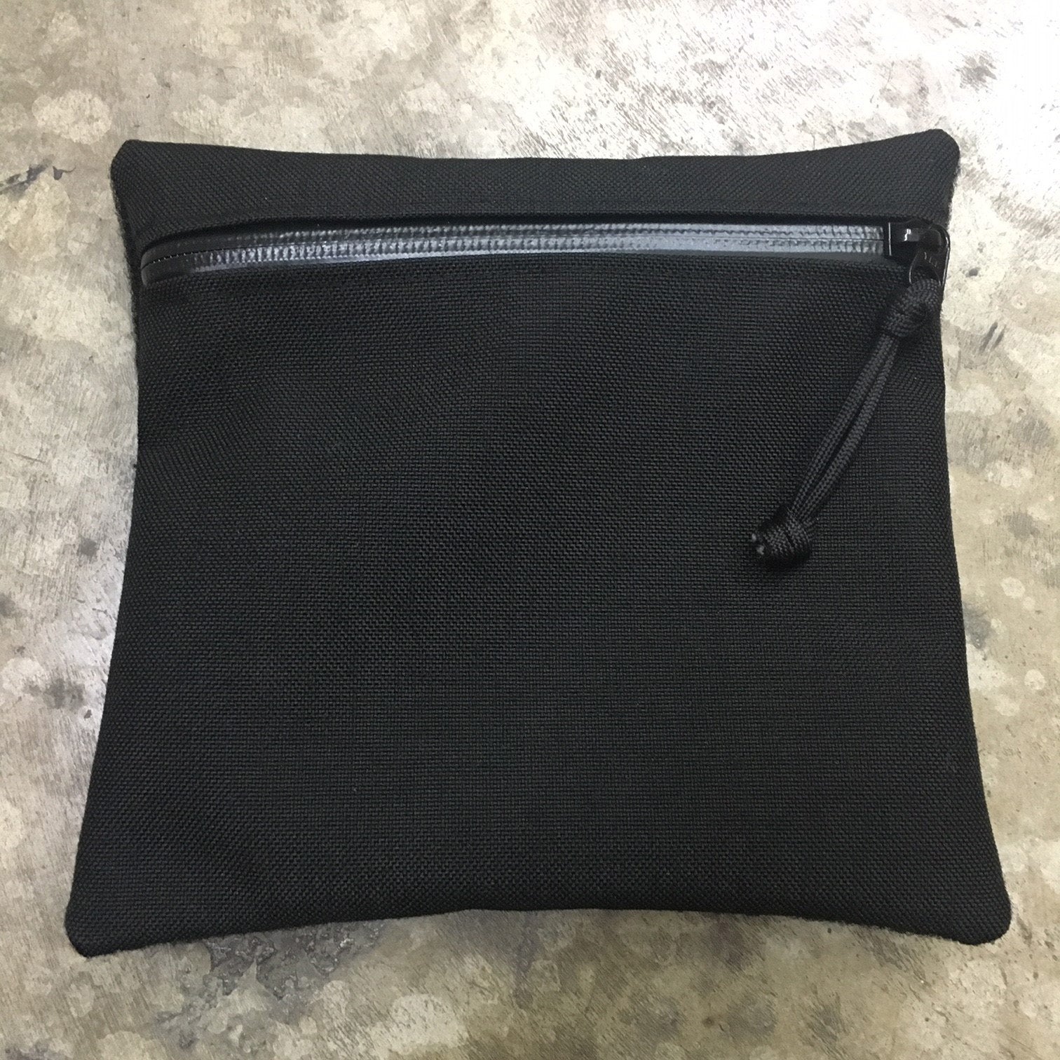 MIL-SPEC EDC POUCH LOOP SIDE VELCRO - SPLASH PROOF ZIPPER (ALL BLACK)