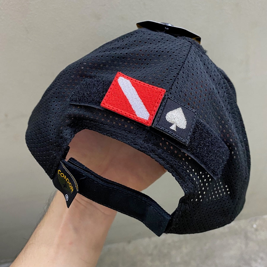 1" MINI SPADE PATCH - OD BLACK BORDER