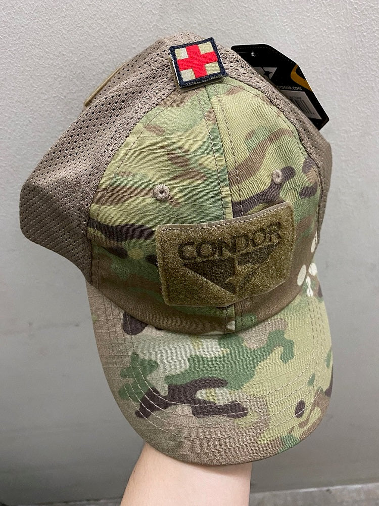 1 INCH MINI MEDIC CROSS PATCH - BLACK COYOTE