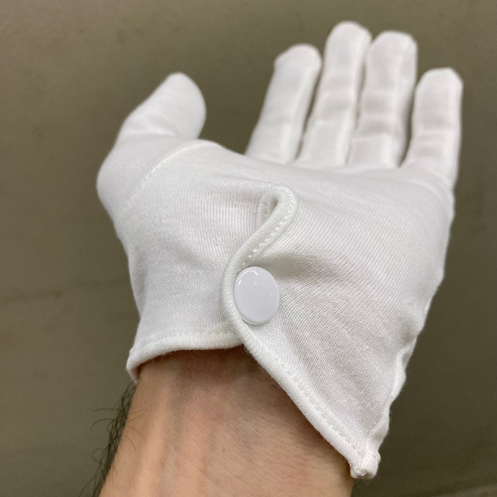 PREMIUM GRADE 100% COTTON WHITE PARADE GLOVES